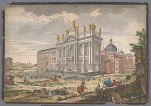Veduta della chiesa di San Giovanni in Laterano a Roma da Anonymous