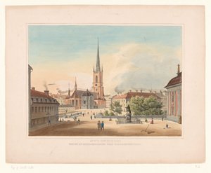 Veduta della chiesa di Riddarholmen, a Stoccolma
