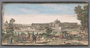 Veduta della città e del Palazzo di Versailles da Anonymous