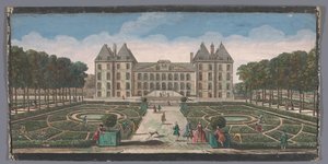 Vista sul giardino e sul Castello di Saint-Maur da Anonymous