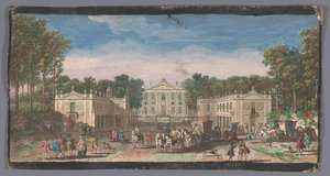 Veduta frontale del Château de Marly da Anonymous