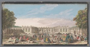 Vista della facciata del Grand Trianon nel Giardino di Versailles da Anonymous