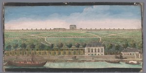 Vista sul Chateau de Belle-Vue a Meudon da Anonymous