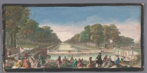 Veduta del Grand Canal nel giardino del Palais de Fontainebleau