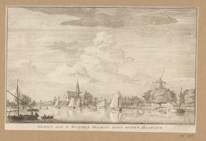 Veduta del Noorder Spaarne vicino a Haarlem da Anonymous