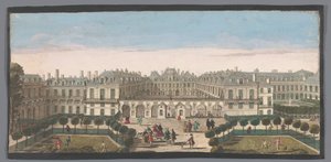 Veduta del Palais Royal a Parigi da Anonymous