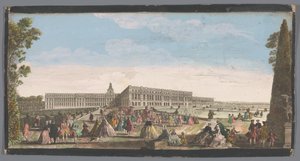 Veduta del Palazzo di Versailles dal giardino