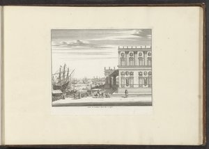 Veduta del palazzo del cardinale Montalto a Napoli da Anonymous