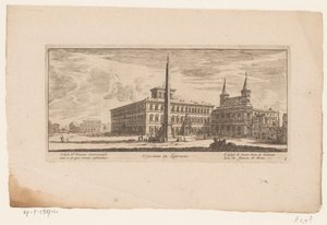 Vista della piazza sul retro di San Giovanni in Laterano, a Roma da Anonymous