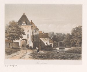 Veduta della porta della città di Schoonhoven da Anonymous