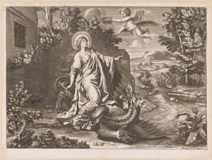 Santa Margherita e il drago da Anonymous