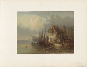 Veduta del porto secondo un dipinto anonimo da Anonymous