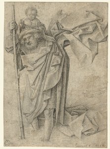 San Cristoforo con il Bambino Gesù da Anonymous