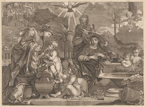 Sacra Famiglia con Elisabetta e Giovanni da Anonymous