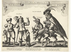 Il triste addio di Don de Calabassa dalle Fiandre e ritorno in Spagna, 1646 da Anonymous