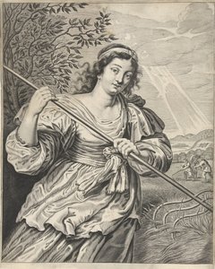 Giovane donna che raccoglie da Anonymous