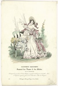 Journal des Dames et des Modes, Costumes Parisiens, 1837, (3489): Redingote de mousselin da Anonymous