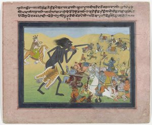 Kali combatte contro i demoni Chanda e Munda da Anonymous