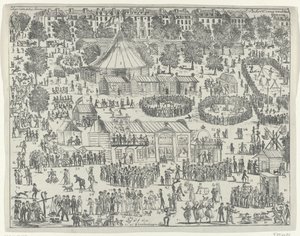 Fiera in una piazza a L