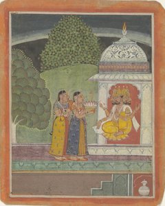 Khambavati ragini con Dio Brahma