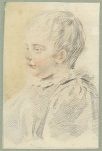 Ritratto di bambino in abito del XVII secolo, busto verso sinistra da Anonymous