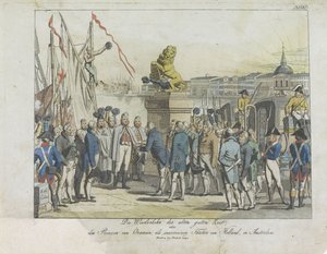 Arrivo del Sovrano Principe ad Amsterdam, 1813 da Anonymous