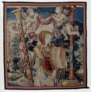 Castità con due putti, frammento del trionfo della castità sull