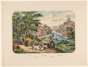 Paesaggio sul Reno in Germania