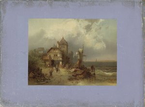 Paesaggio marino da un dipinto da Anonymous