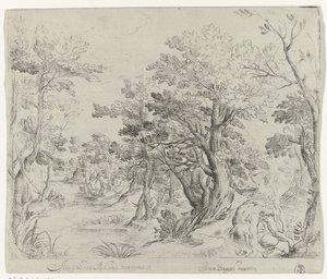Paesaggio con Venere che piange la morte di Adone