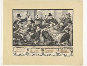 Pasto degli ufficiali della Handboogdoelen ad Amsterdam, 1586