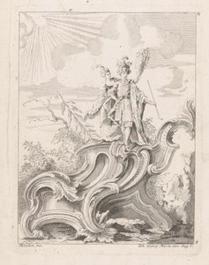 Uomo e donna su rocaille