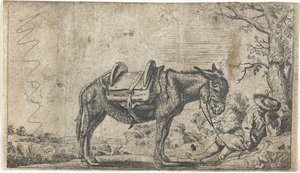 Uomo con asino