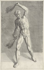 Uomo con due fruste