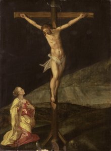 Maria Maddalena ai piedi della croce da Anonymous