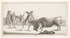 Matador sfida un toro (Collezione delle principali manovre di una corrida)