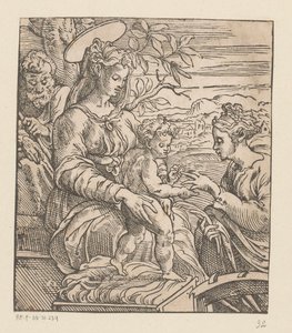 Matrimonio mistico di Santa Caterina da Anonymous