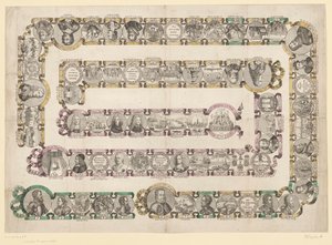 Gioco storico olandese, 1738 (Gioco che rappresenta la storia dell
