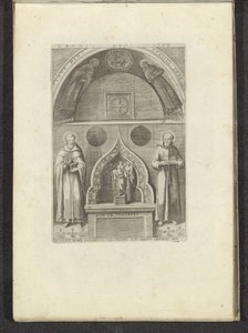 Nicchia con San Francesco e San Domenico da Anonymous