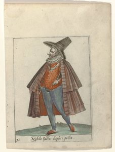 Nobilis Gallus duplici pallio (Diversarum nationum habitus) da Anonymous