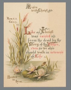 Cartolina di Pasqua per il 1883 da Anonymous