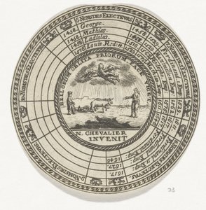 Medaglia con un emblema e i nomi dei re boemi da Anonymous