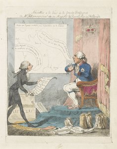Pitt porta a Giorgio III la notizia della rivoluzione nei Paesi Bassi, 1795 da Anonymous