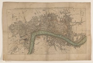 Pianta di Londra, 1761 da Anonymous