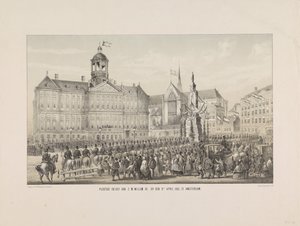 Ingresso solenne di S.M. Guglielmo III, il 9 aprile 1861, ad Amsterdam da Anonymous