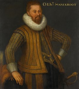 Ritratto di Eberhardt Hanekrodt, capitano di una compagnia del reggimento di Ernst Casimir di Nassau da Anonymous