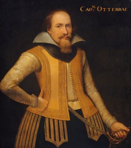 Ritratto di Otto Brahe, capitano di una compagnia di danesi per la ripartizione della Zelanda, entrato al servizio del Brandeburgo nel 1610 da Anonymous
