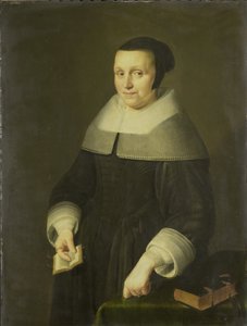 Ritratto di una donna, possibilmente Elsje van Houweningen, moglie di Willem van de Velden da Anonymous