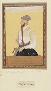 Ritratto di Saf-shikan Khan, ex visir di Aurangzeb da Anonymous