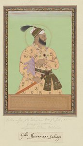 Ritratto di Sultanji, il figlio maggiore di Aurangzeb, il genero di Sultan Abdullah; Aurangzeb lo ha imprigionato e in quella prigionia è morto da Anonymous